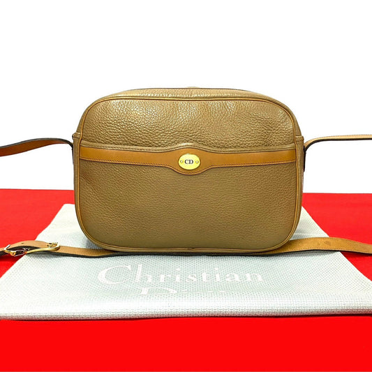 Dior Shoulder Bag Leather Brown