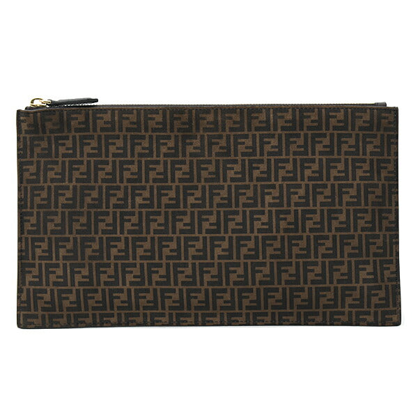 Fendi Zucca Clutch Bag Leather