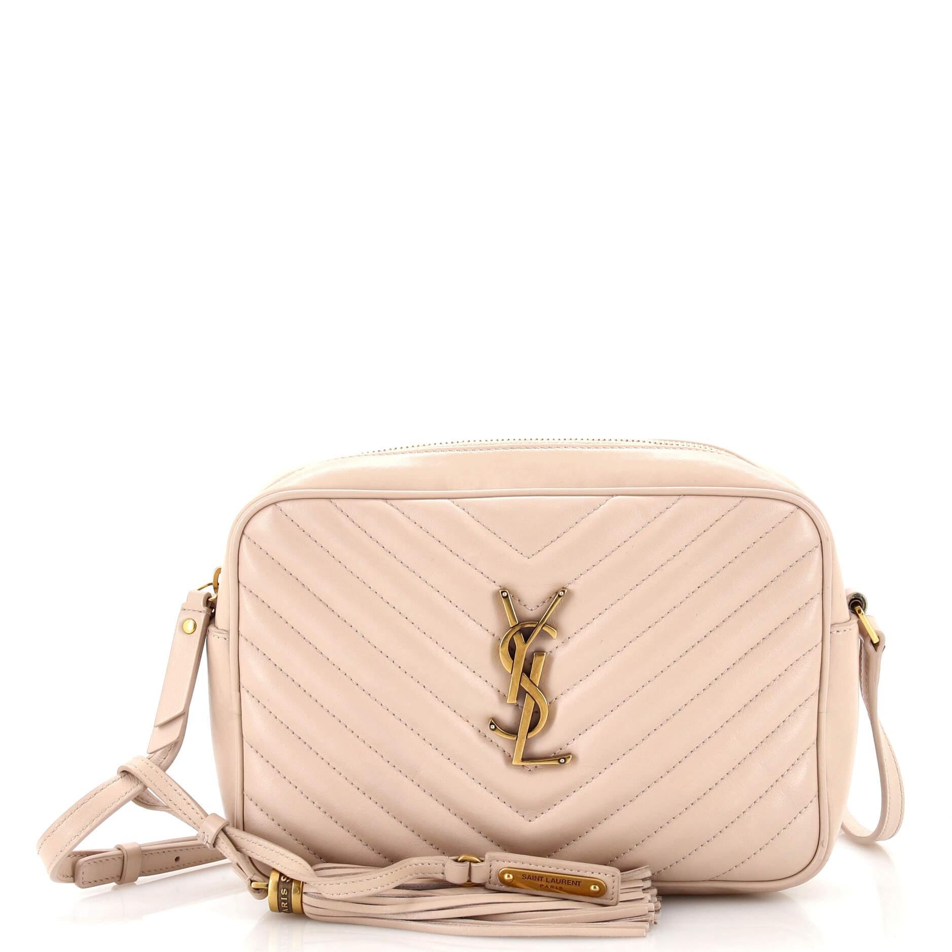 YSL Saint Laurent Saint Laurent Trending Lou Camera Bag Chevron Leather Matelasse Crossbody Bag Leather Small