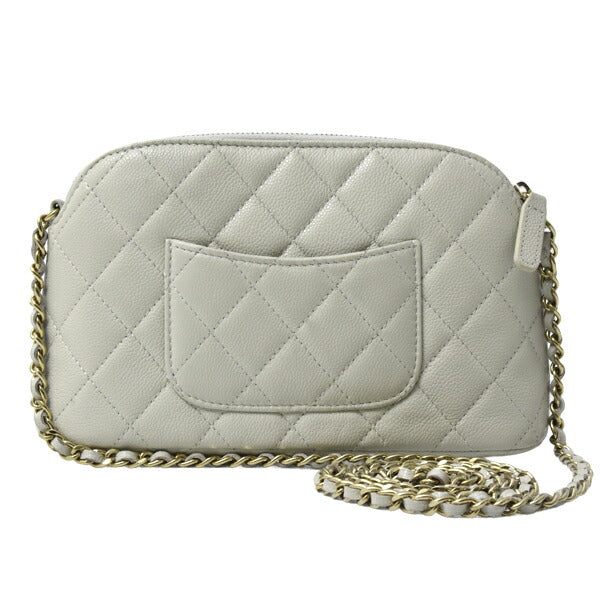 Chanel Matelassé Caviar Leather Chain Shoulder Bag