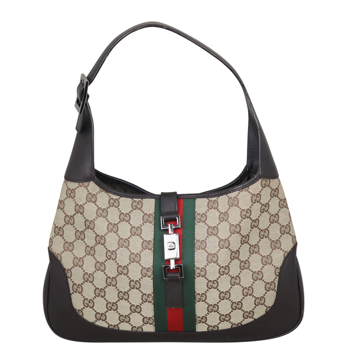 Gucci Web GG Canvas Jackie Hobo