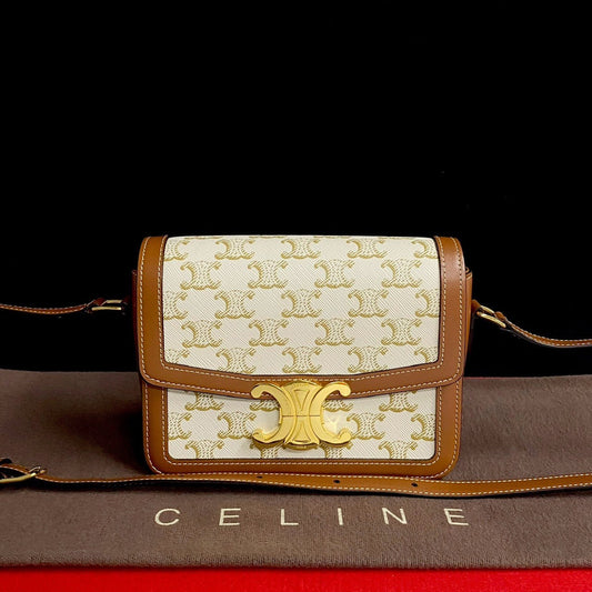 Shoulder Bag , Pvc Triomphe Metal Teen Leather Brown