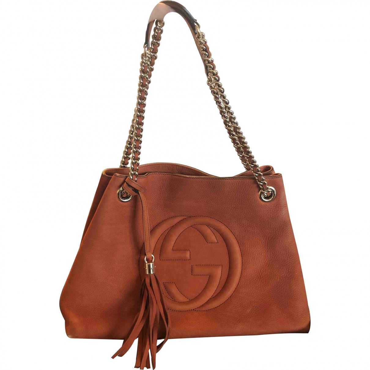 Gucci soho orange suede handbag