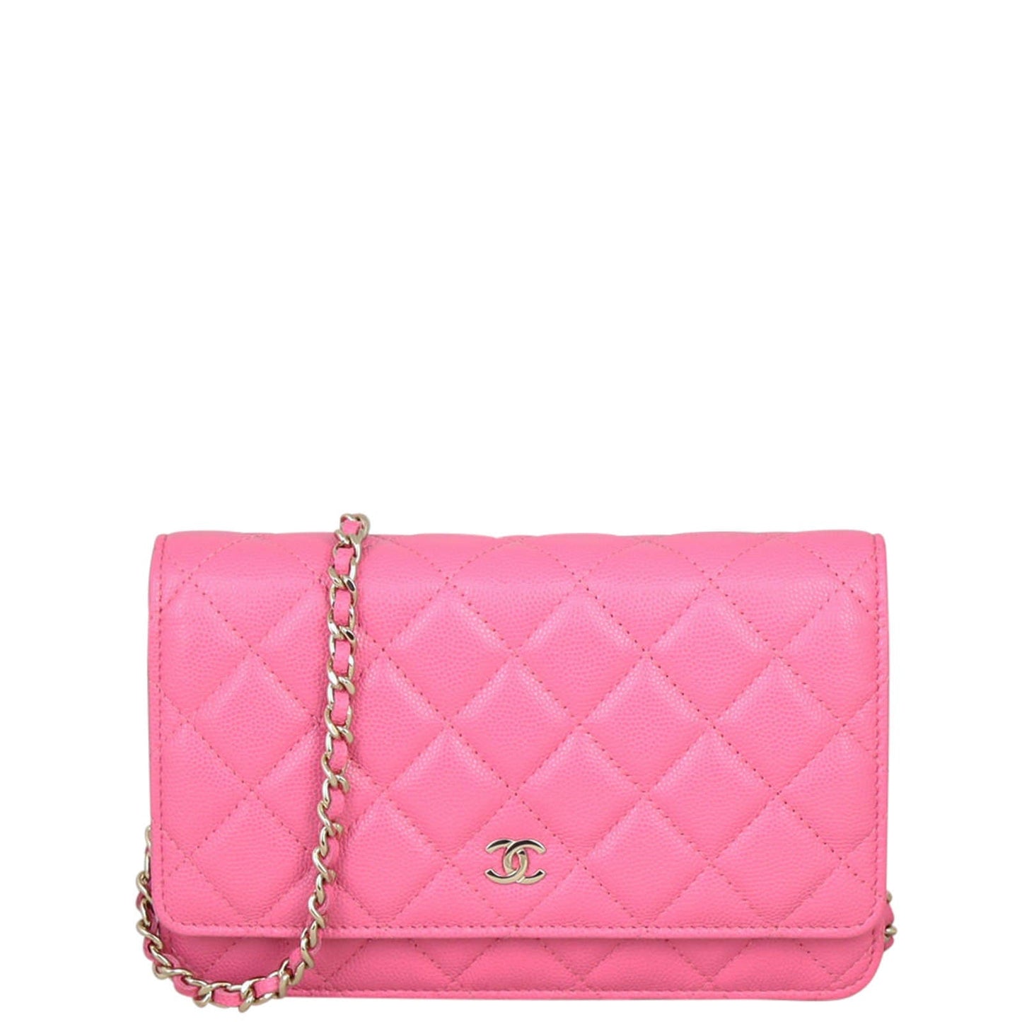 Chanel Classic Wallet on Candy Handbag Pink Chain