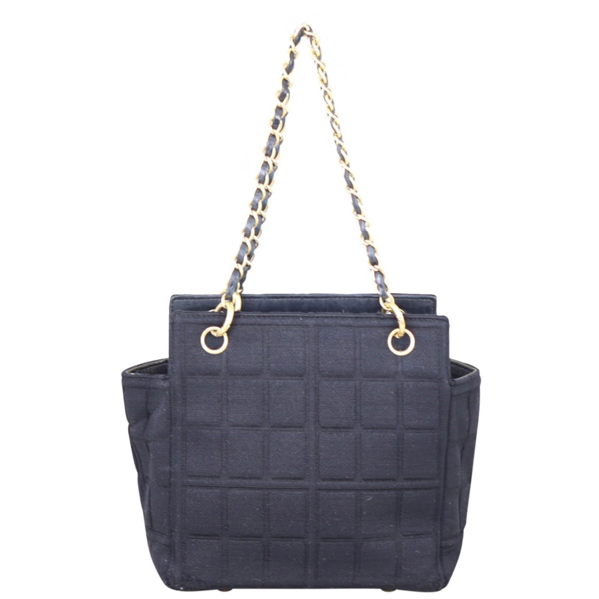 Chanel CC Knit Chocolate Bar Shoulder Bag Chain