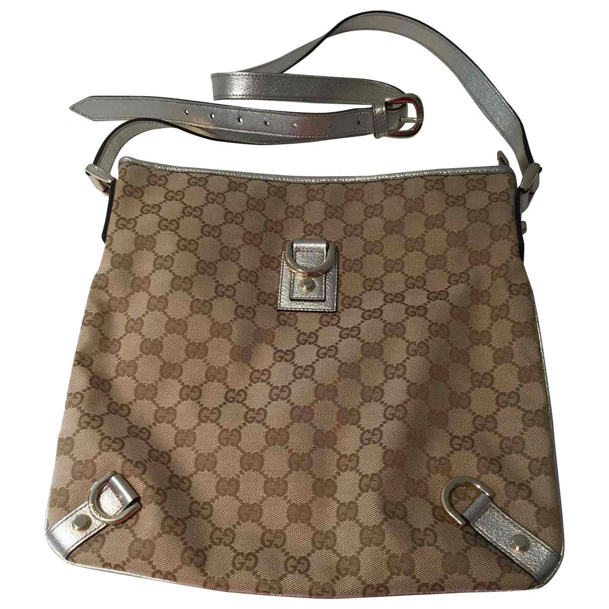 Gucci gold cloth handbag