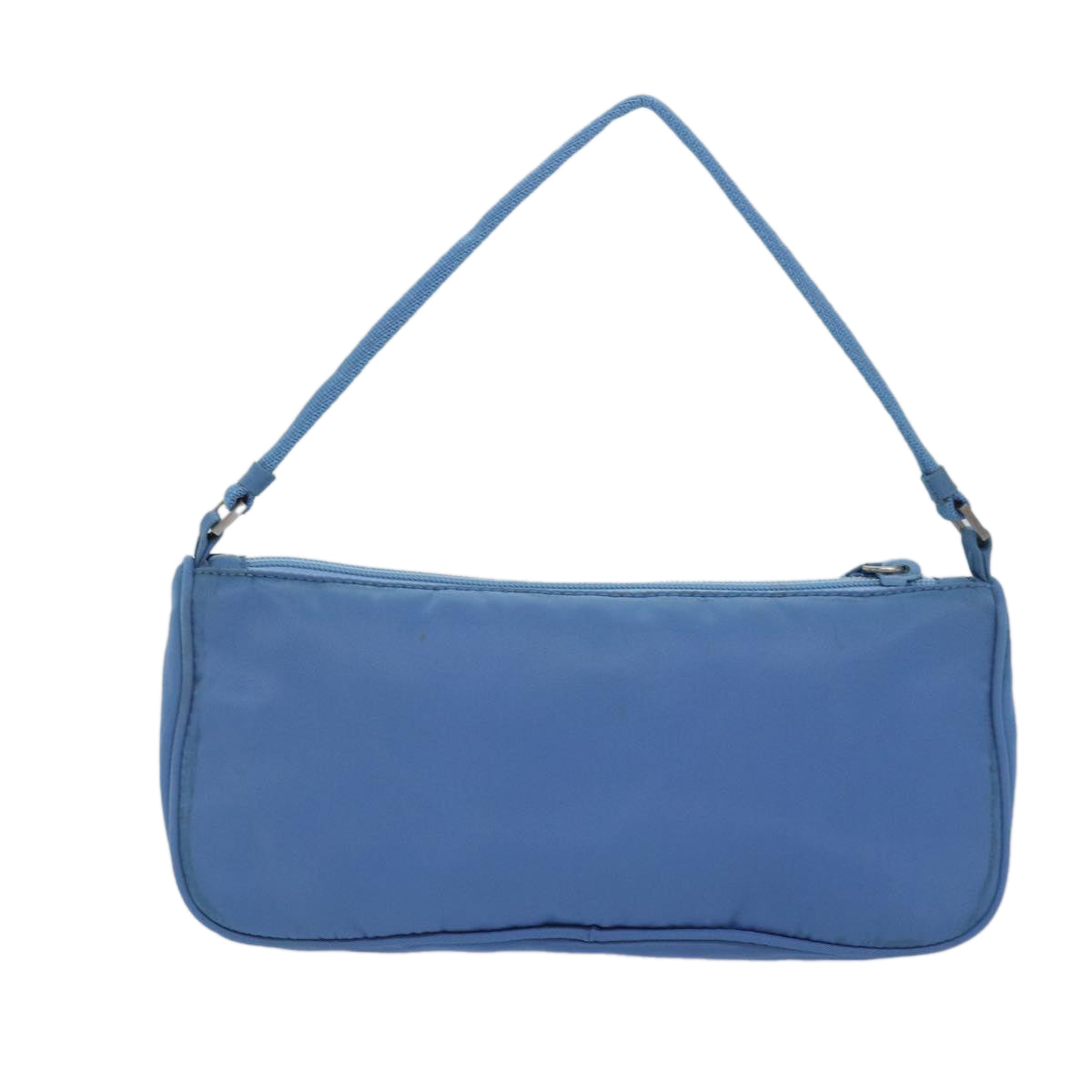 Prada Accessory Pouch Auth Luxury Handbag Nylon Blue Clutch Bag Blue Auth 79367