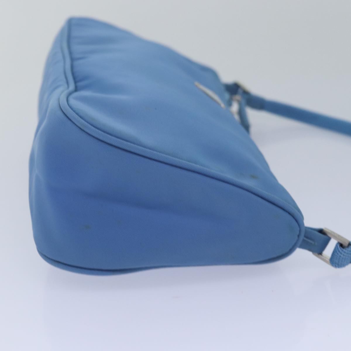 Prada Accessory Pouch Auth Luxury Handbag Nylon Blue Clutch Bag Blue Auth 79367