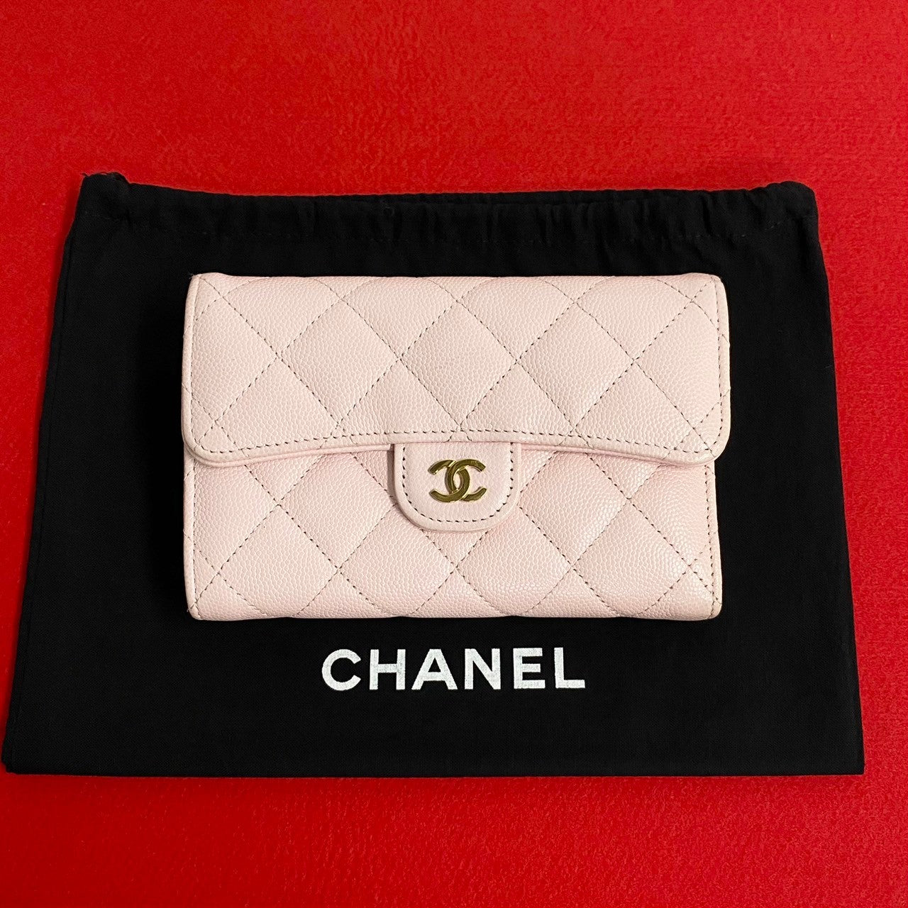 Chanel Matelasse Caviar Leather Wallet