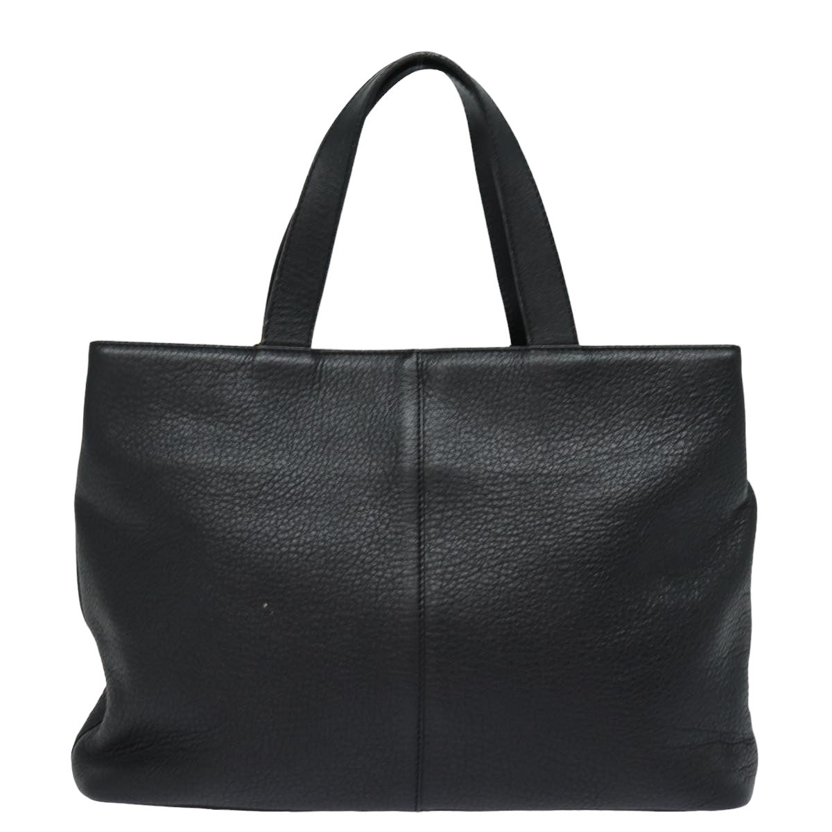 Burberry Luxury ss Hand Bag Auth Leather Black Travel Bag