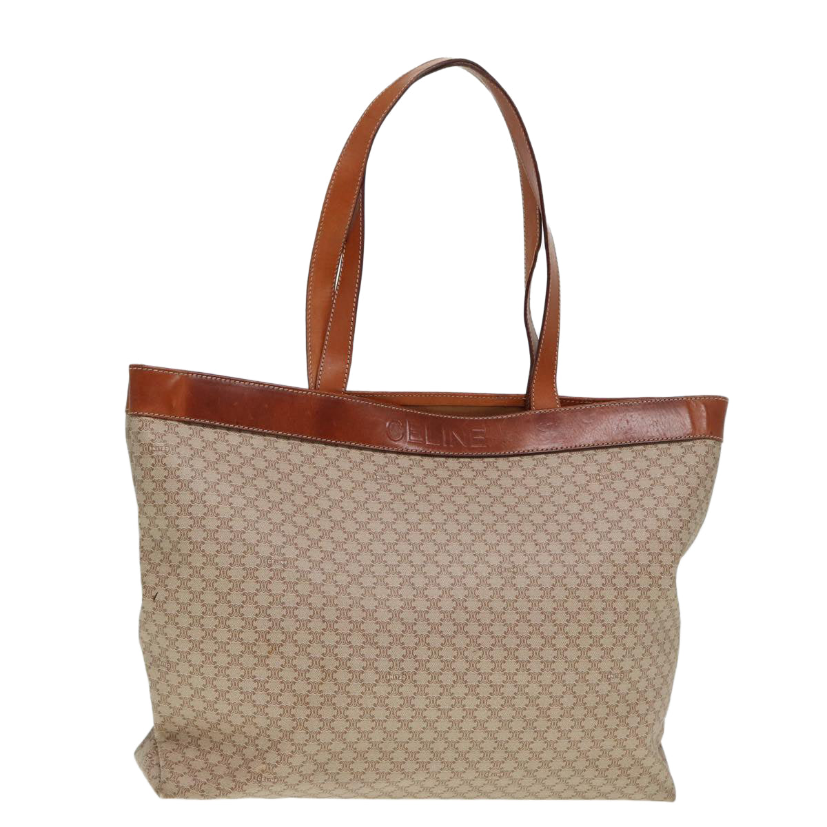 Luxury Macadam Tote Bag Canvas Brown Beige Brown