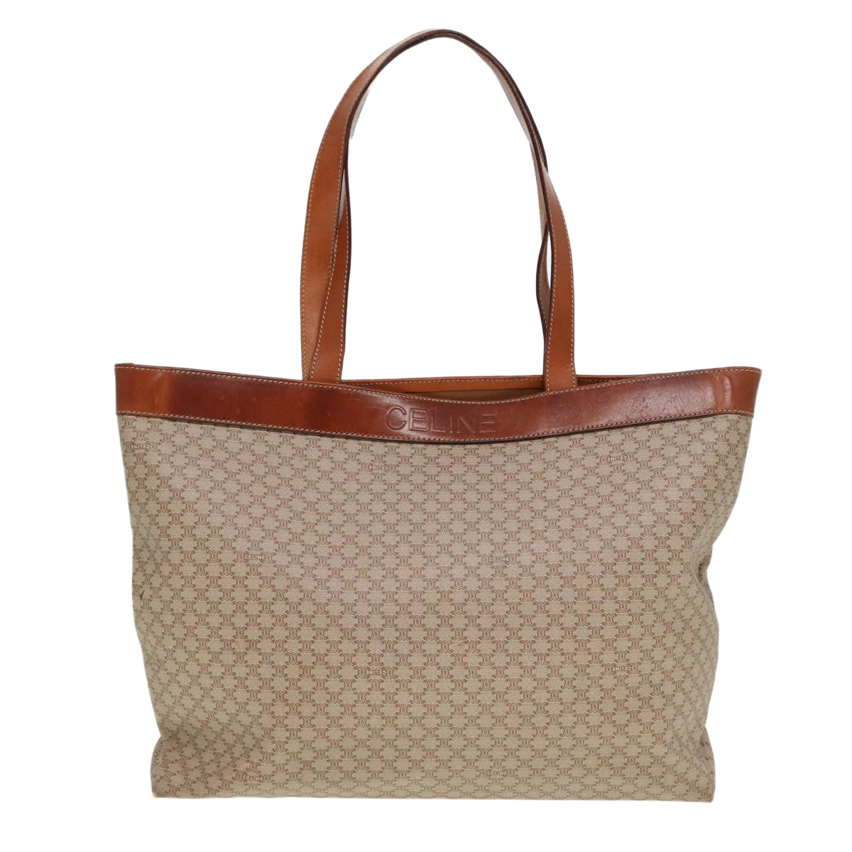 Luxury Macadam Tote Bag Canvas Brown Beige Brown