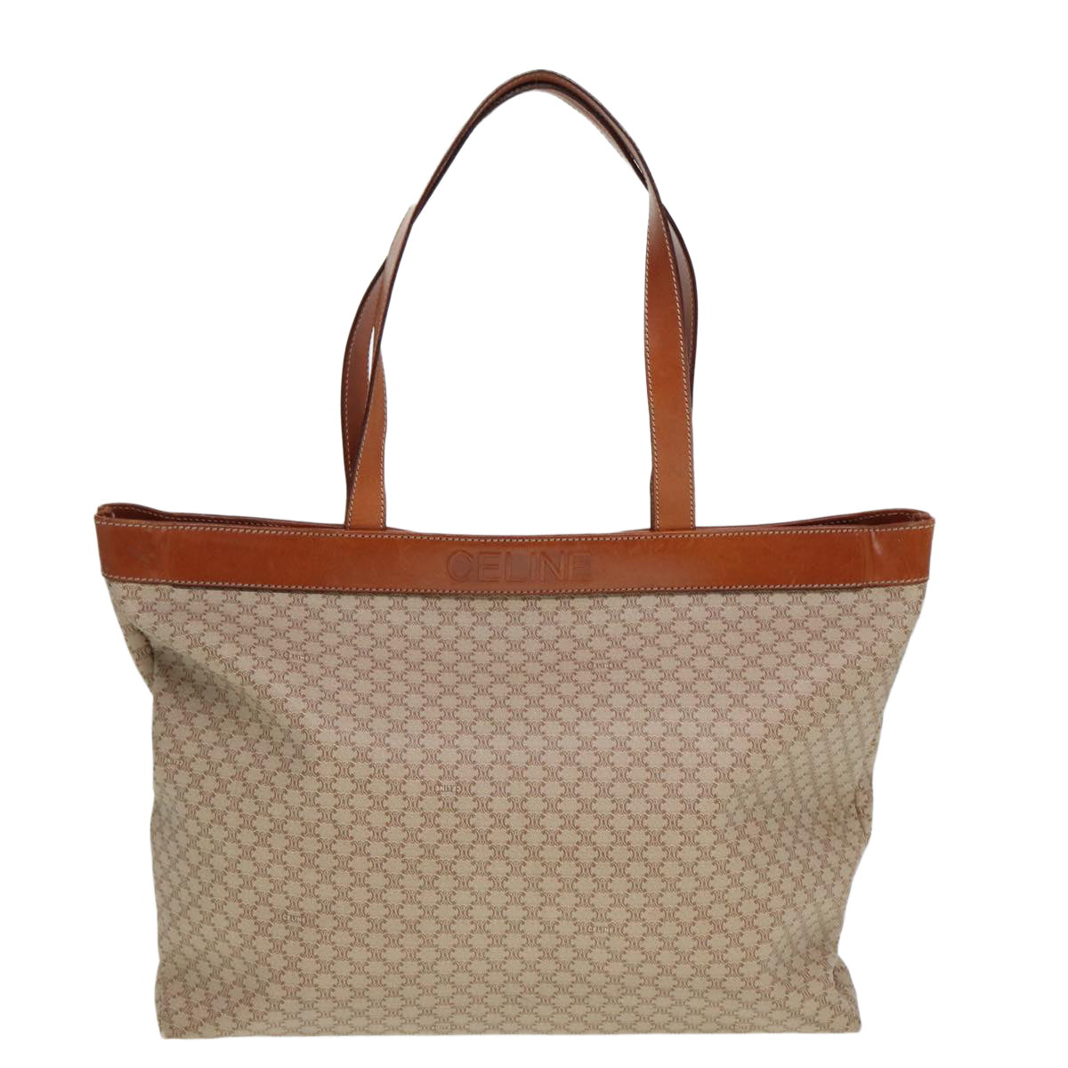 Luxury Macadam Tote Bag Canvas Brown Beige Brown