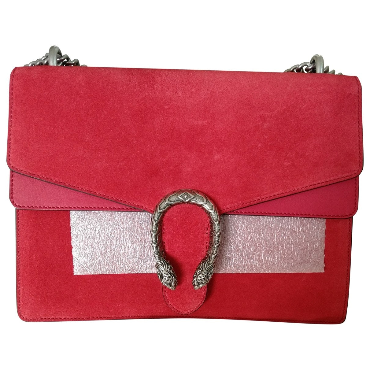 Gucci dionysus red suede handbag