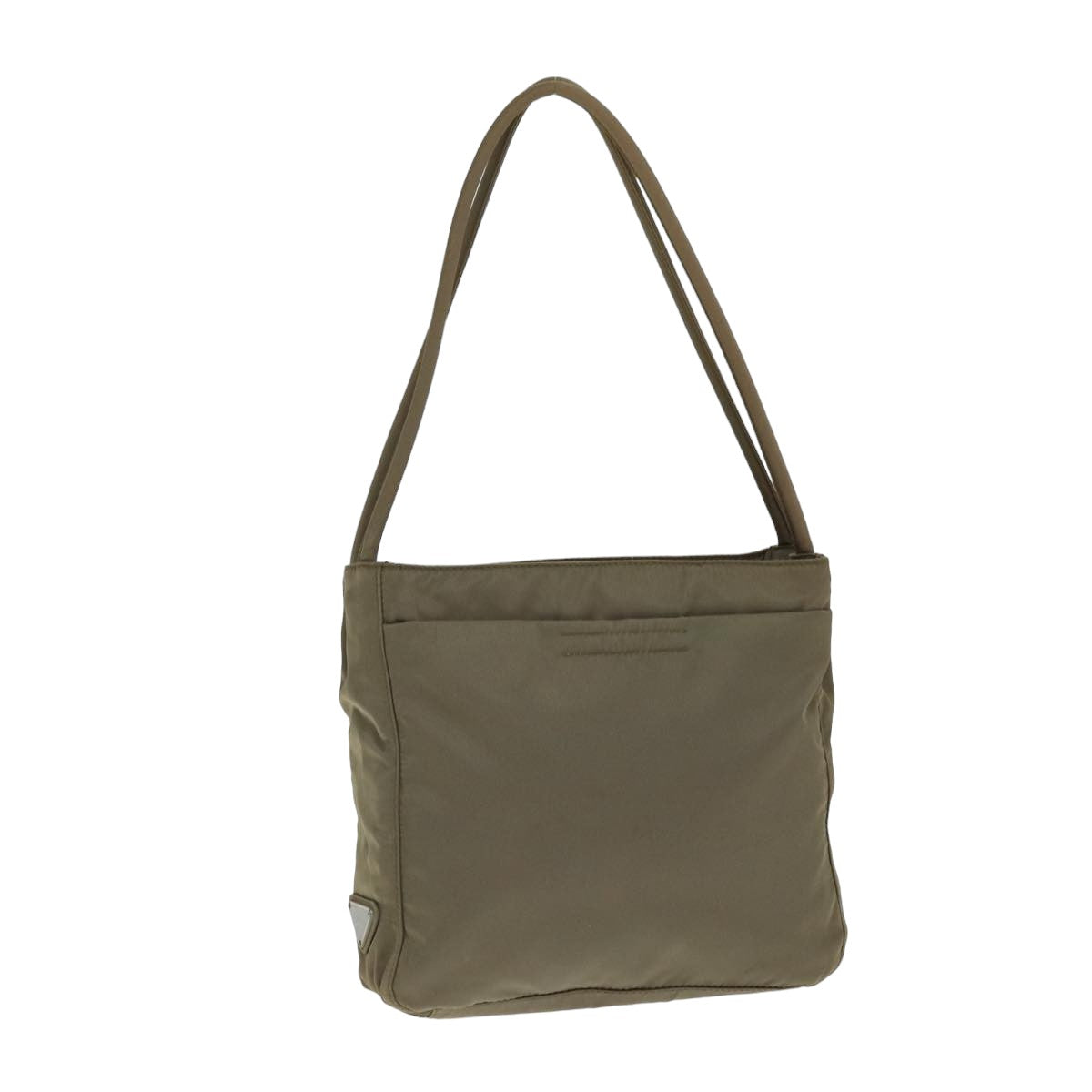 Prada Hand Bag Auth Nylon Brown Travel Bag Brown Auth 79619
