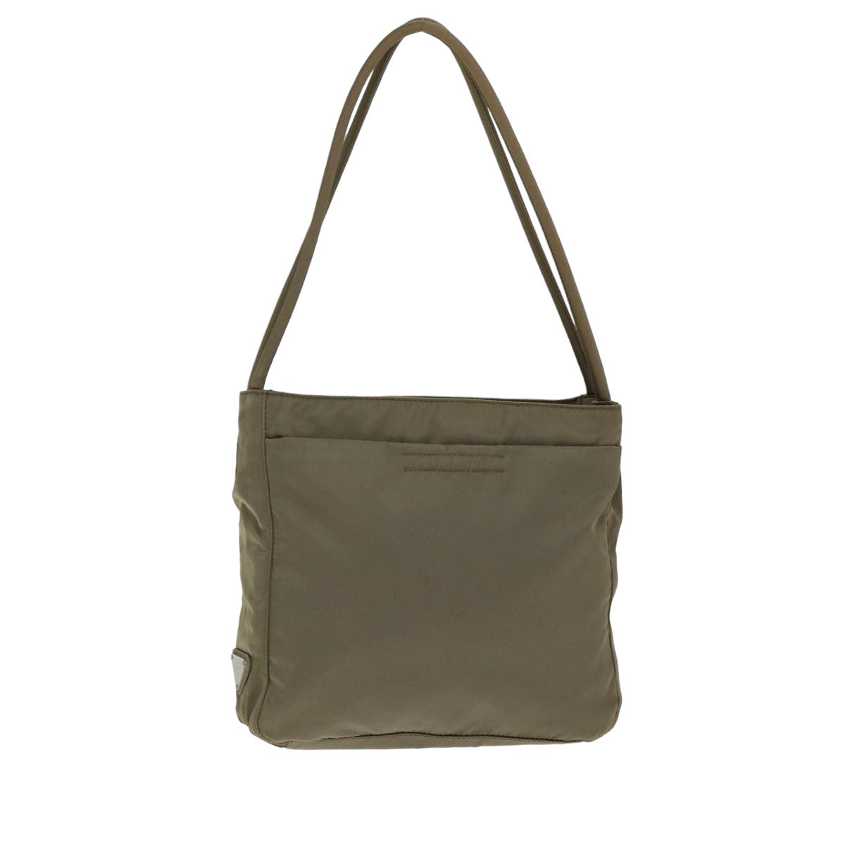 Prada Hand Bag Auth Nylon Brown Travel Bag Brown Auth 79619