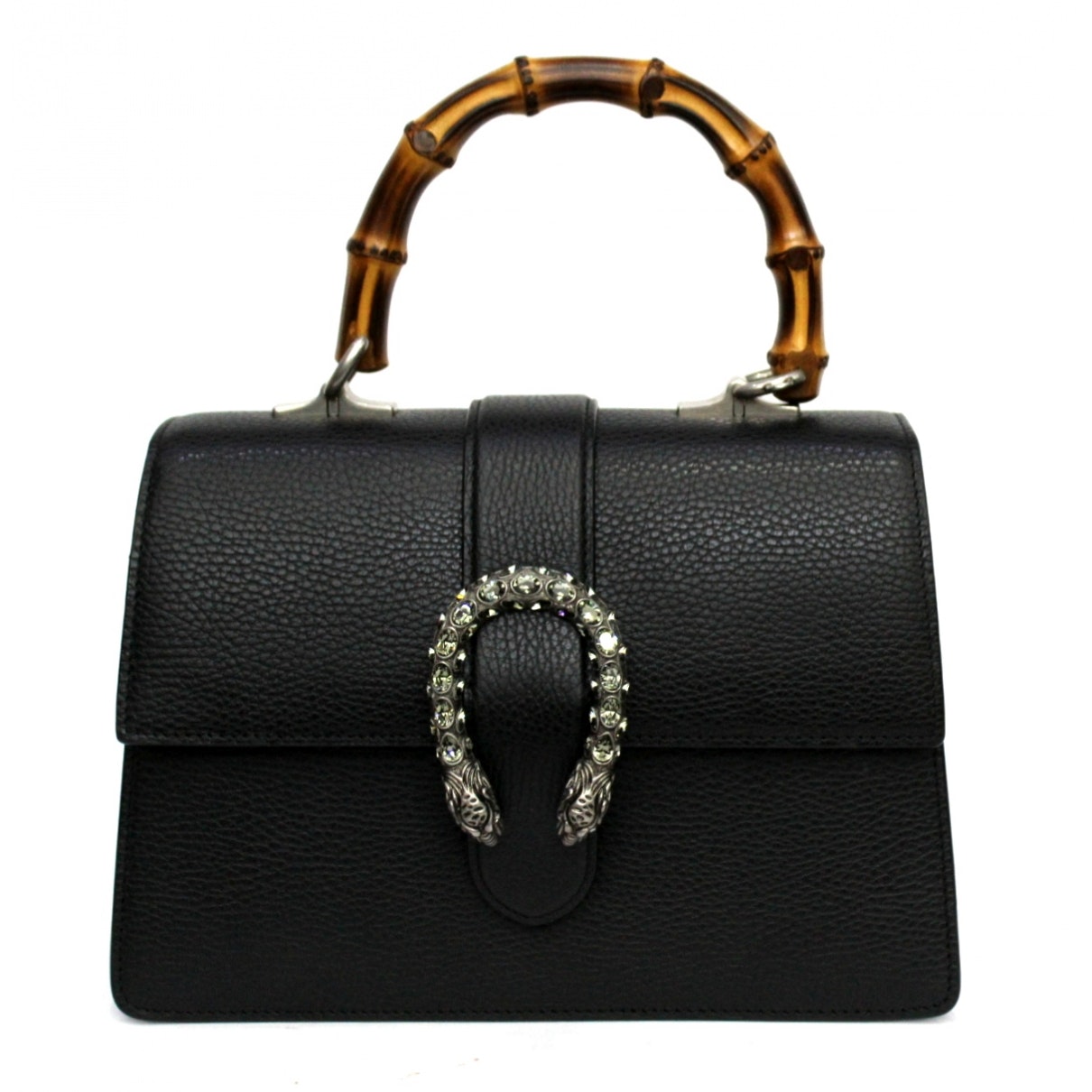 Gucci dionysus black leather handbag