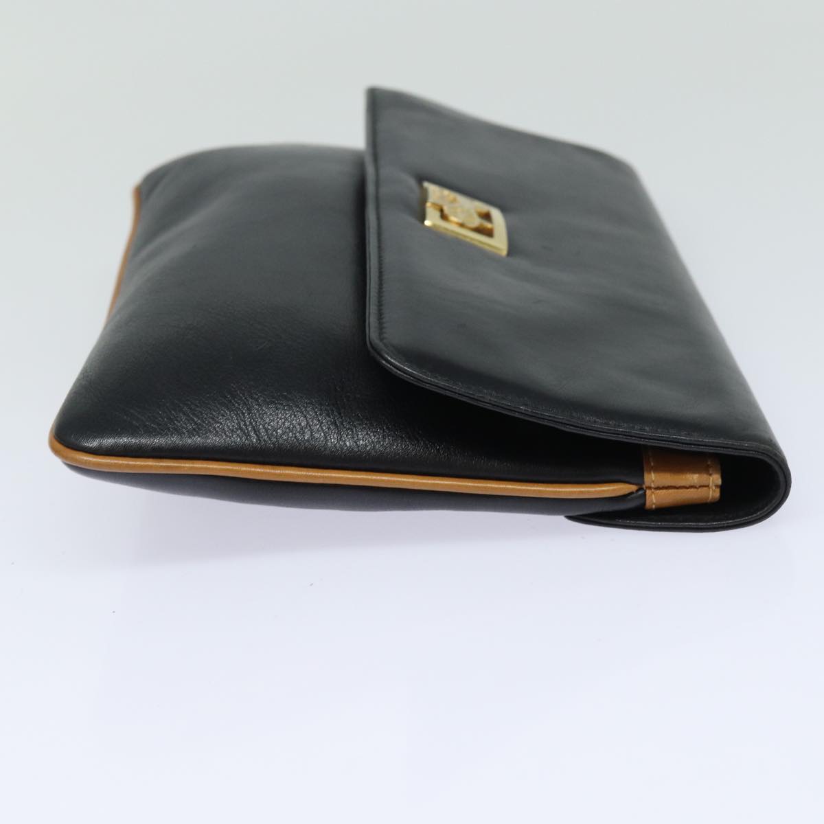 Luxury Clutch Bag Leather Black