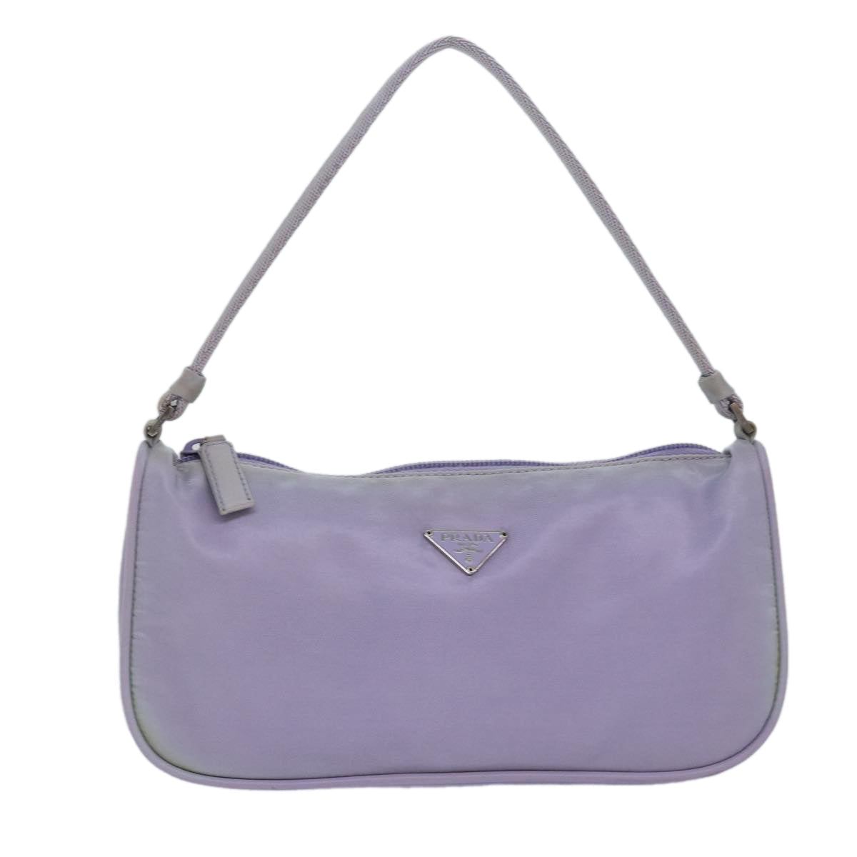 Prada Accessory Pouch Auth Luxury Handbag Nylon Purple Clutch Bag Purple Auth 79688