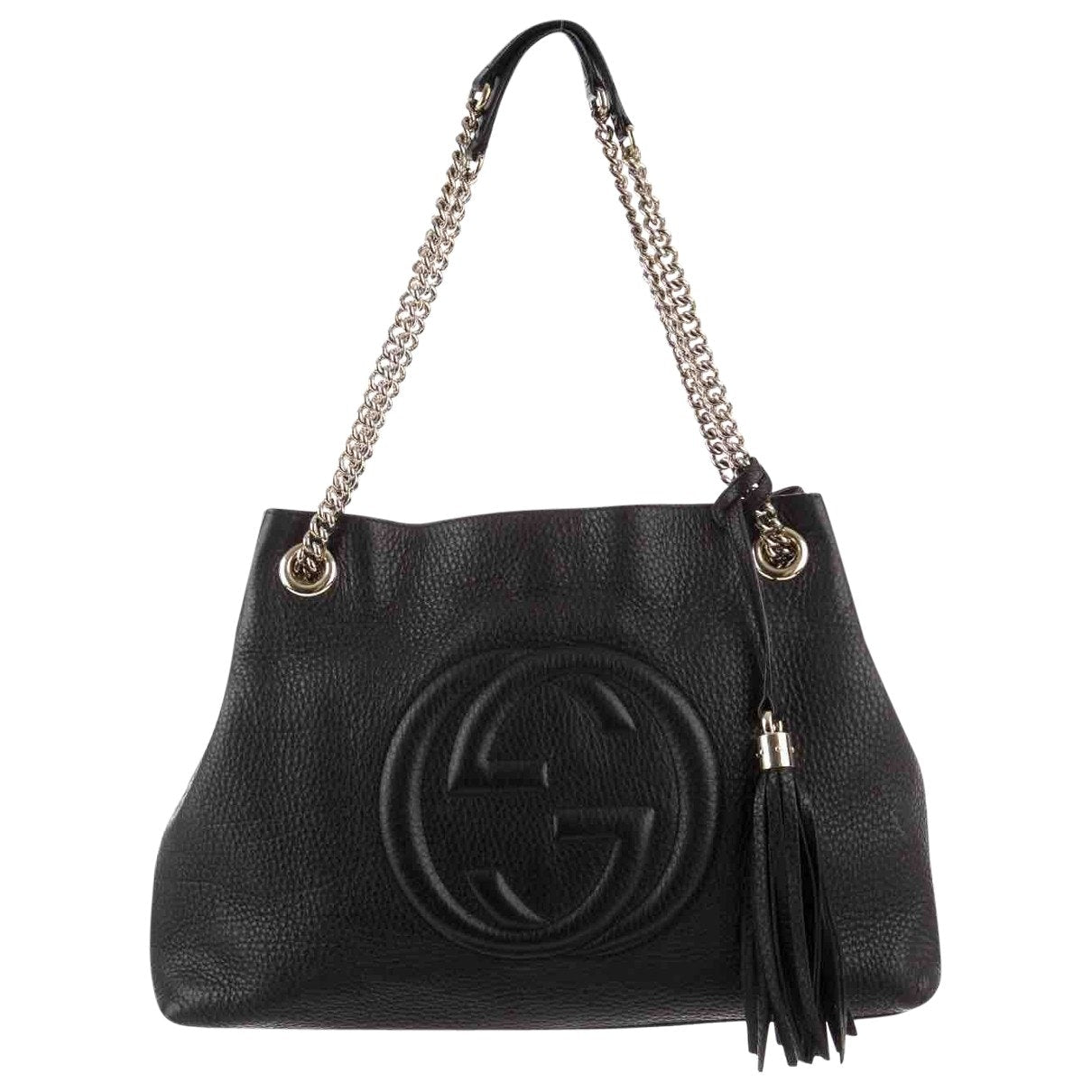 Gucci soho black leather handbag