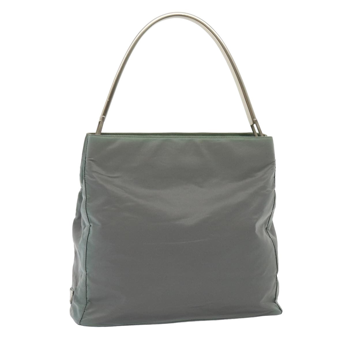 Prada Shoulder Bag Auth Nylon Gray Gray Auth 79761