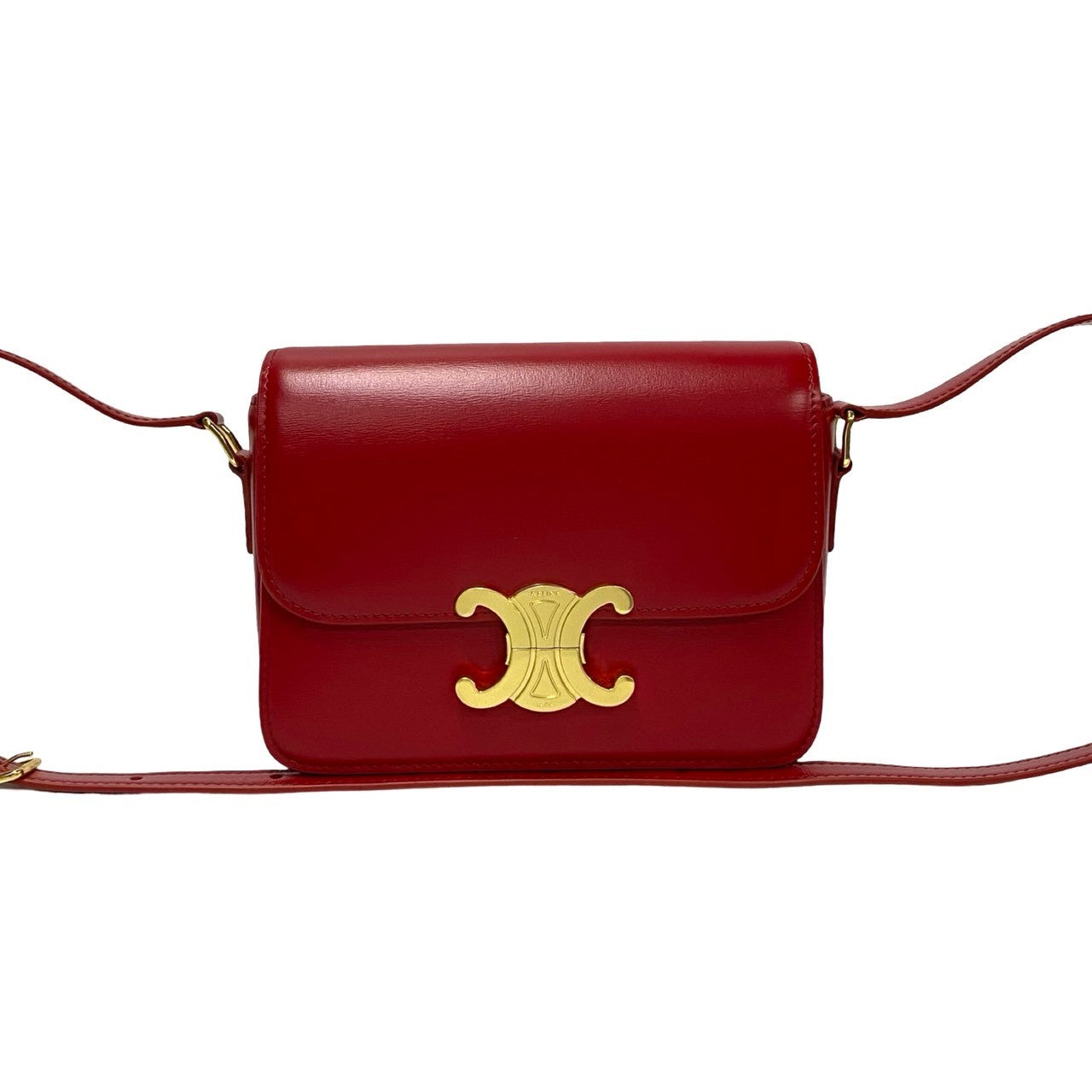 Shoulder Bag , Pvc Triomphe Metal Teen Leather Red