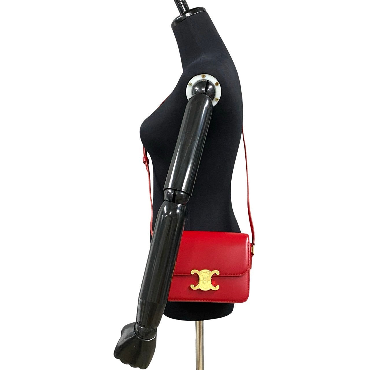 Shoulder Bag , Pvc Triomphe Metal Teen Leather Red