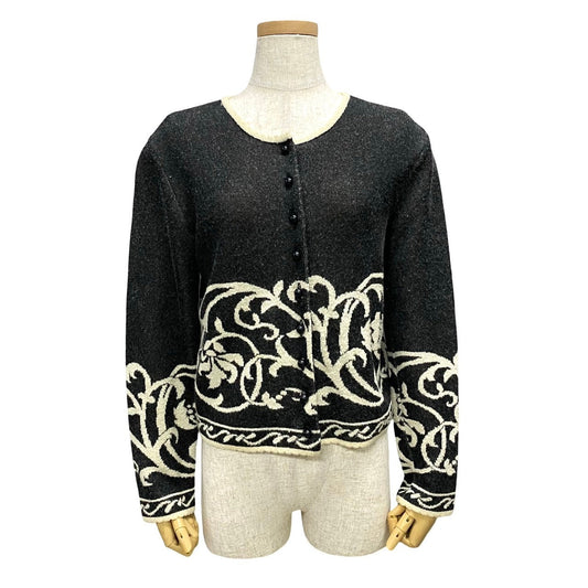 Dior Cardigan Rayon, , Acrylic, Wool Women L Nylon Black Travel Bag