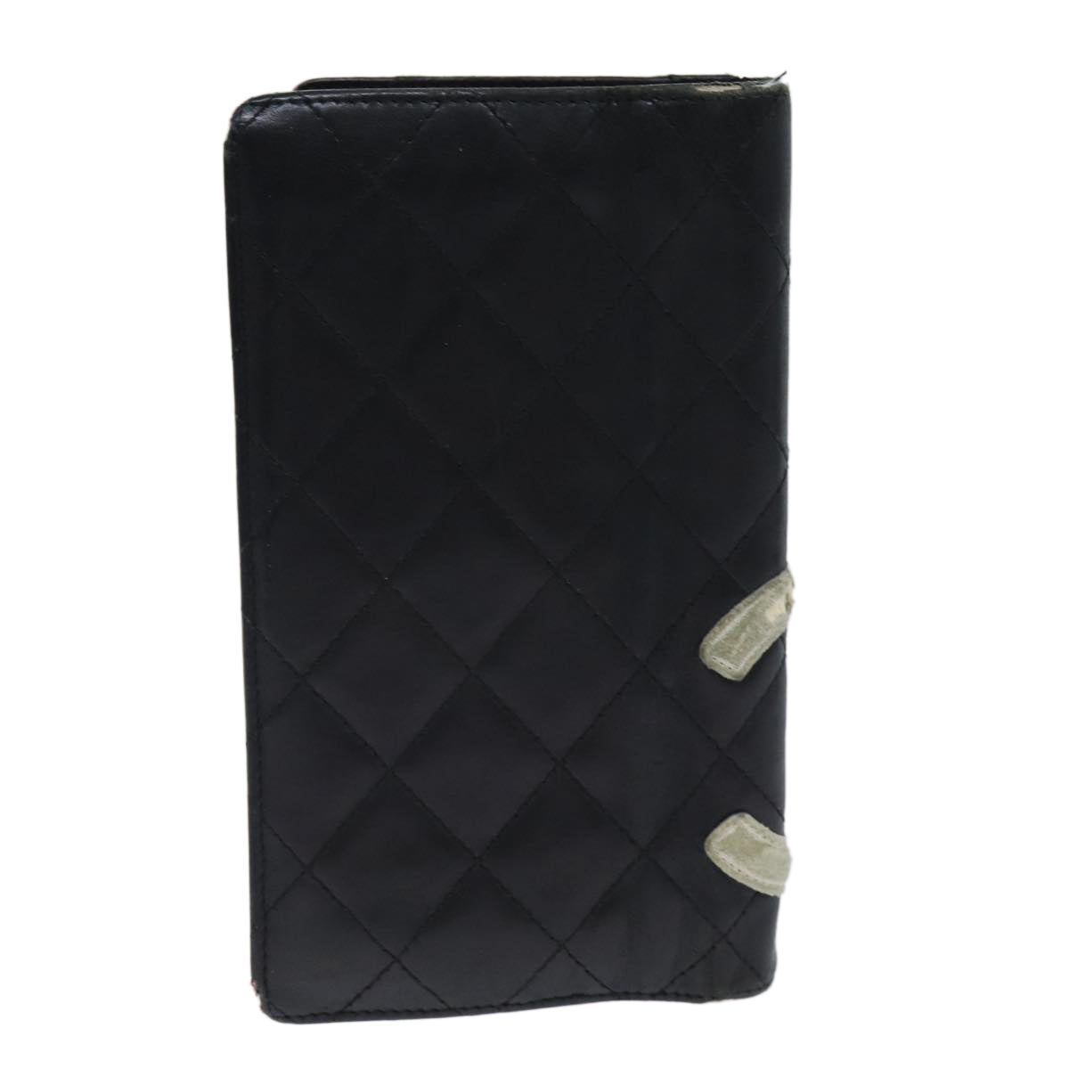 Chanel Cambon Line Wallet Leather Black CC Auth