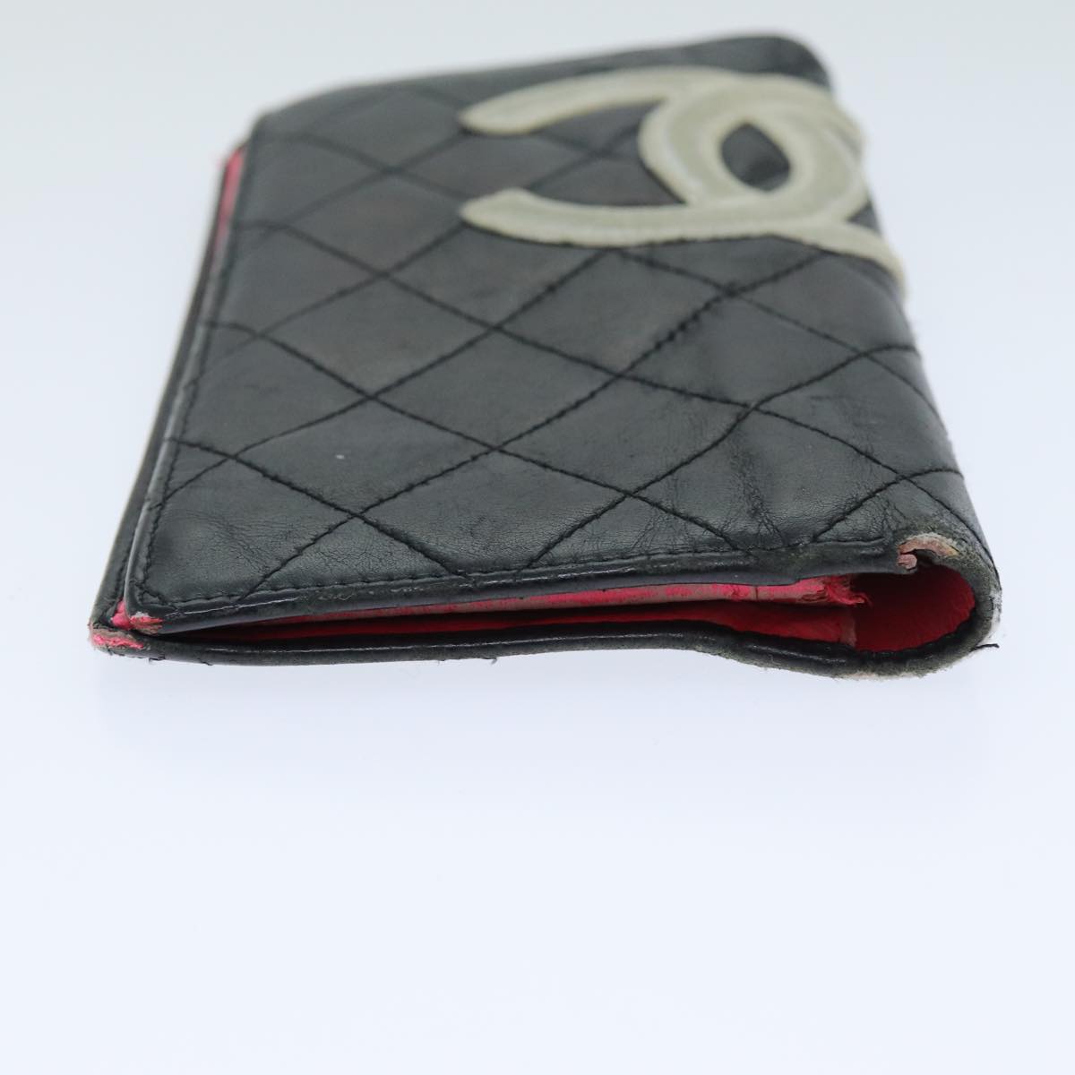Chanel Cambon Line Wallet Leather Black CC Auth