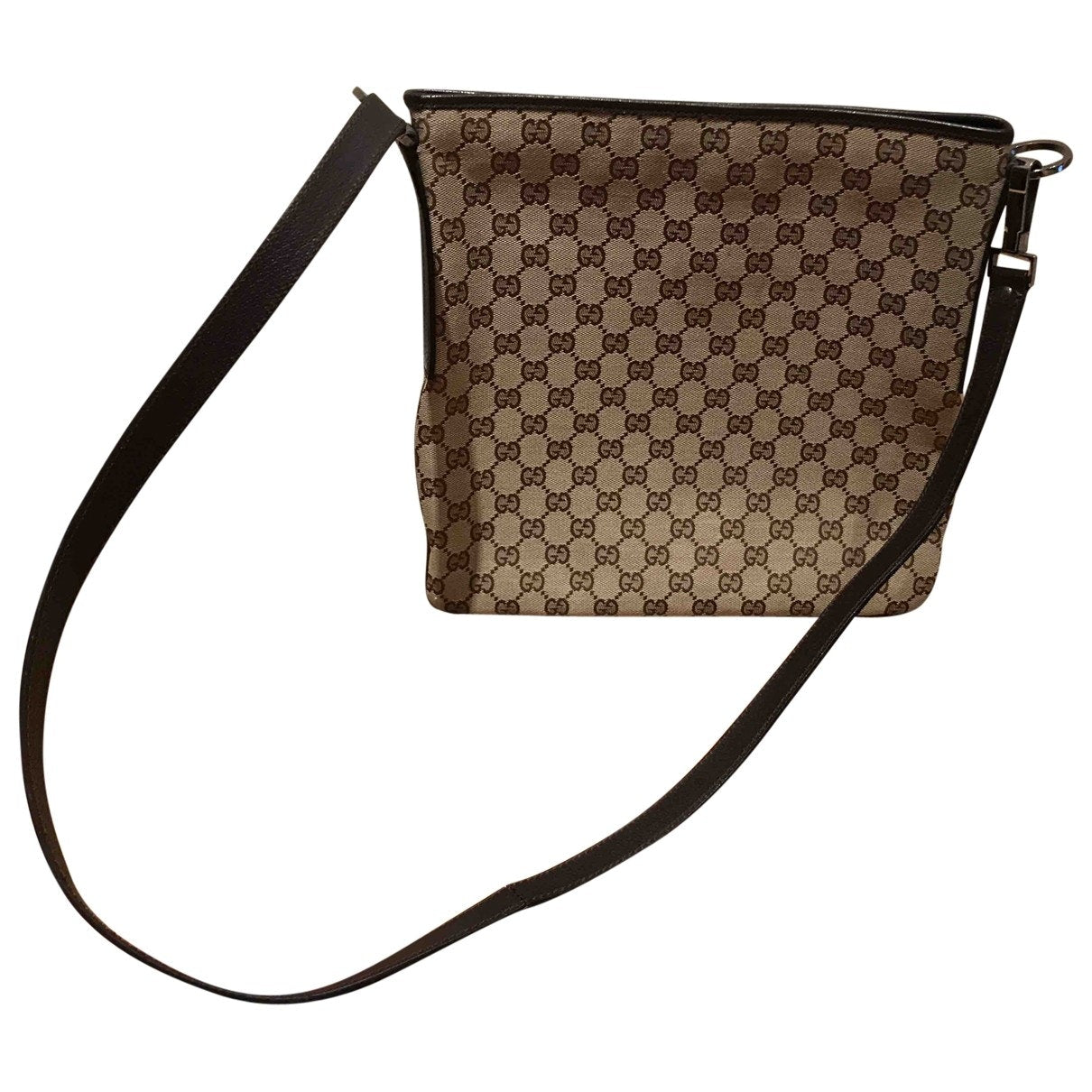 Gucci brown cloth handbag