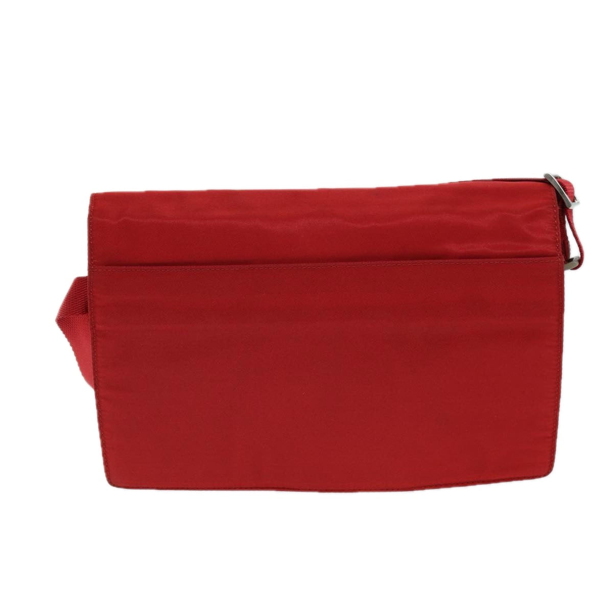 Prada Shoulder Bag Auth Nylon Red Red Auth 79904
