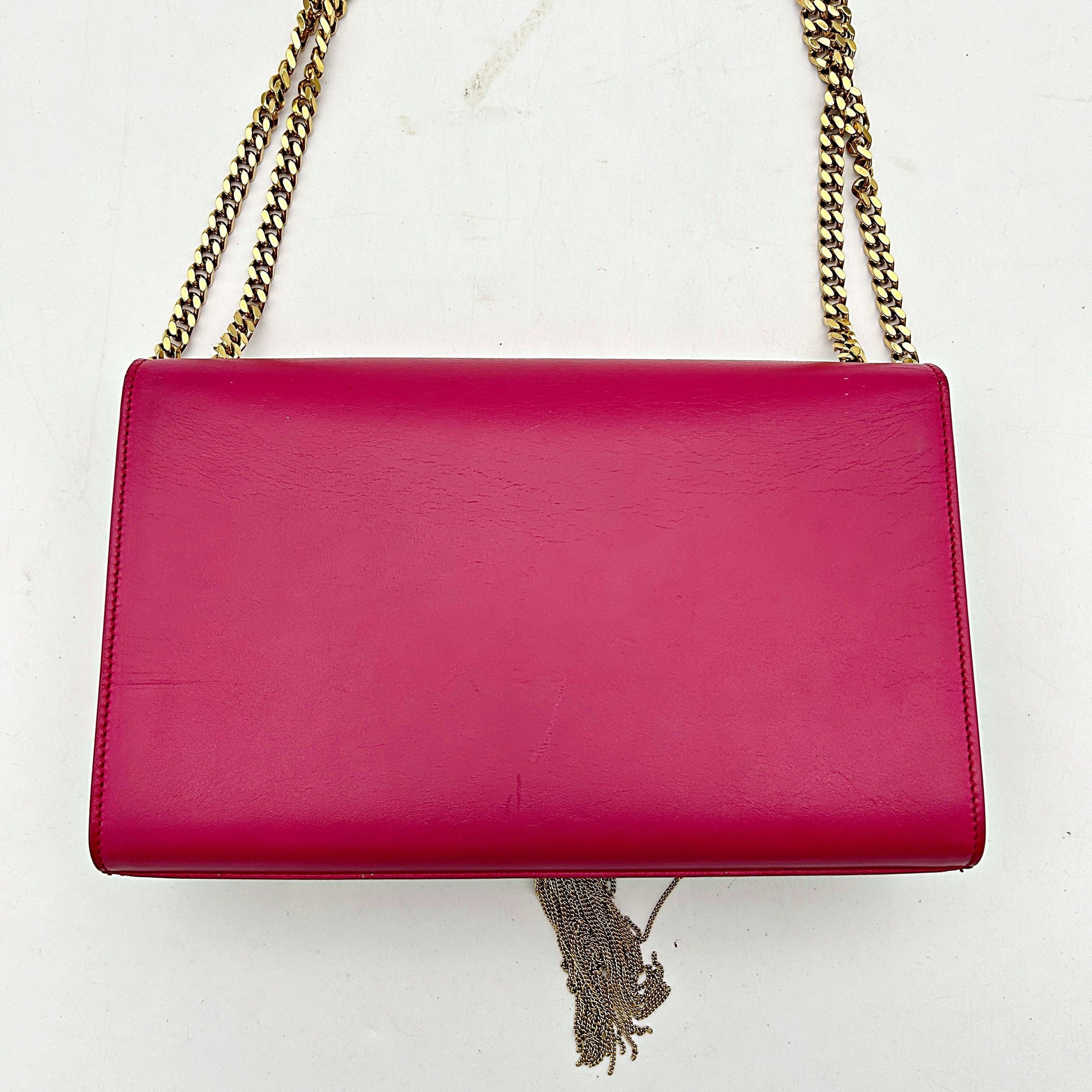Satchel Bag Classic Kate Tassel Satchel Fuchsia Monogram