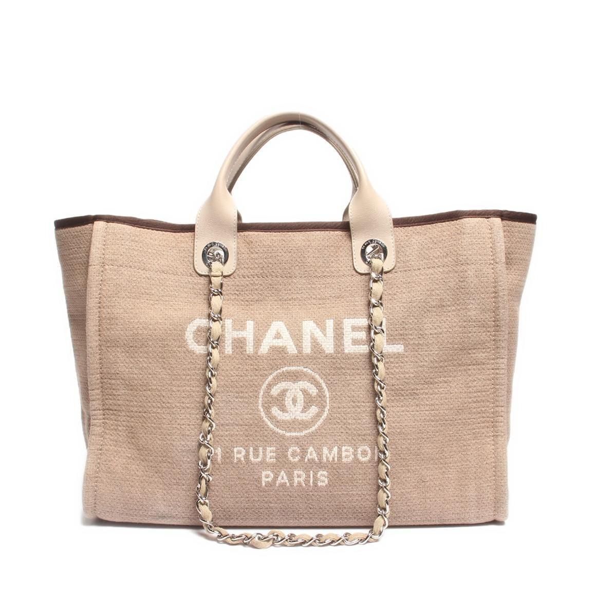 Chanel Deauville Large Shopping Tote - Neutrals Totes, Handbags ITCOYRWYW