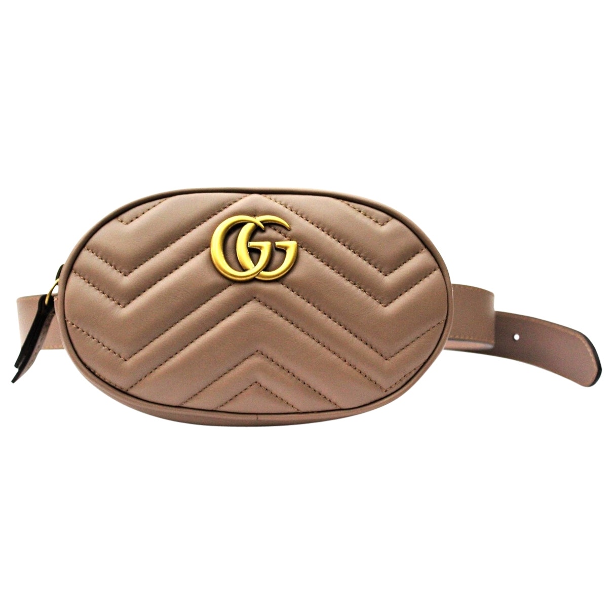 Gucci marmont beige leather clutch bag