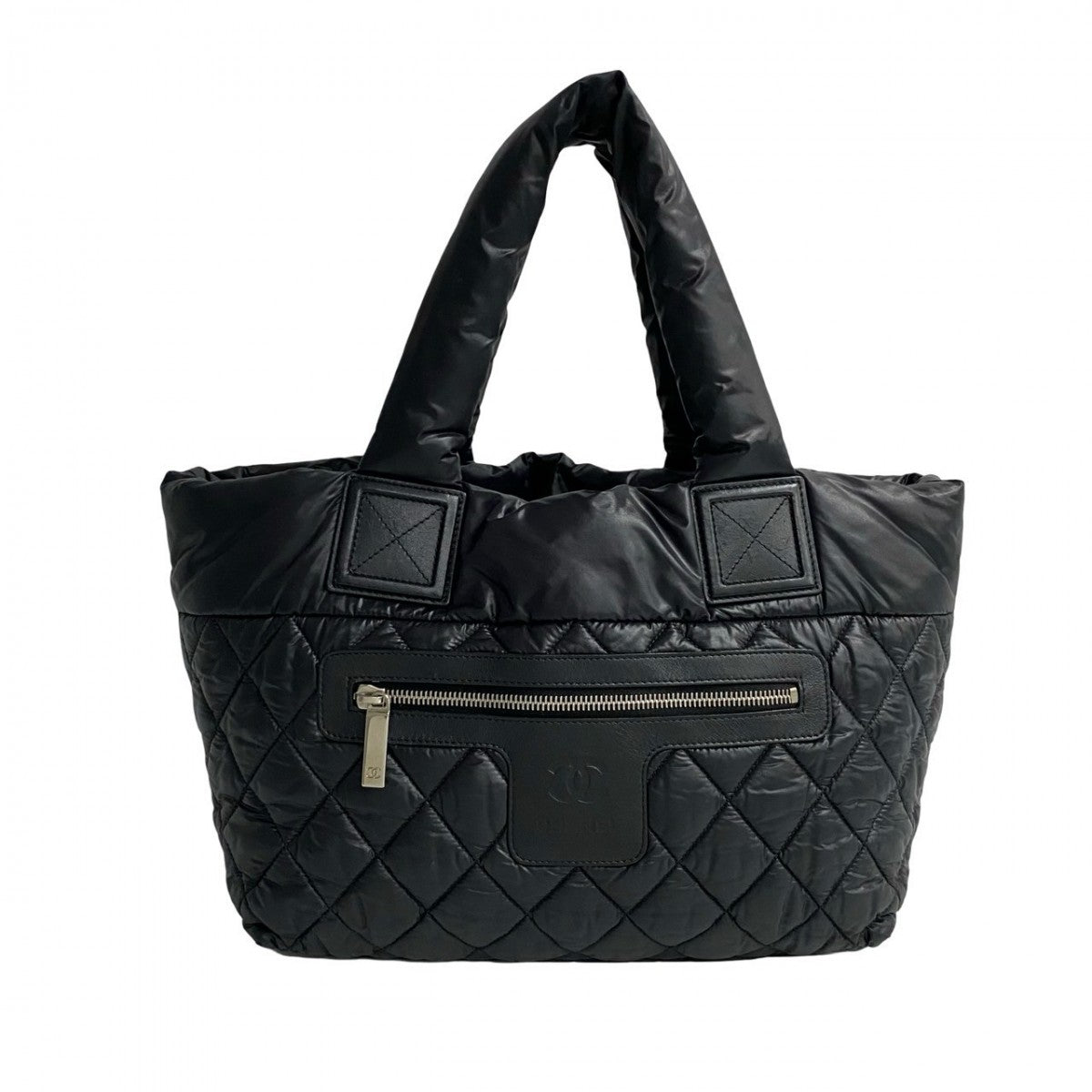 Chanel Nylon COCO Mark Cococoon Black Handbag