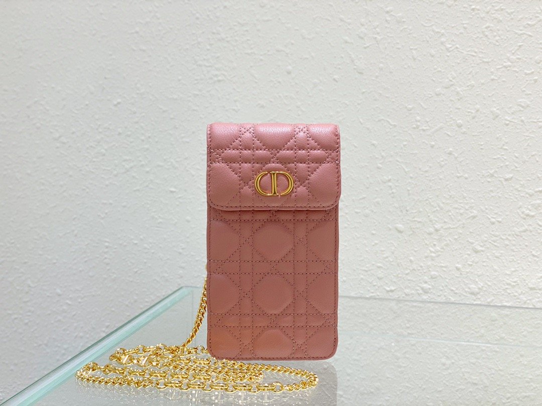 Caro Phone Holder Cd Pink Chain Travel Bag