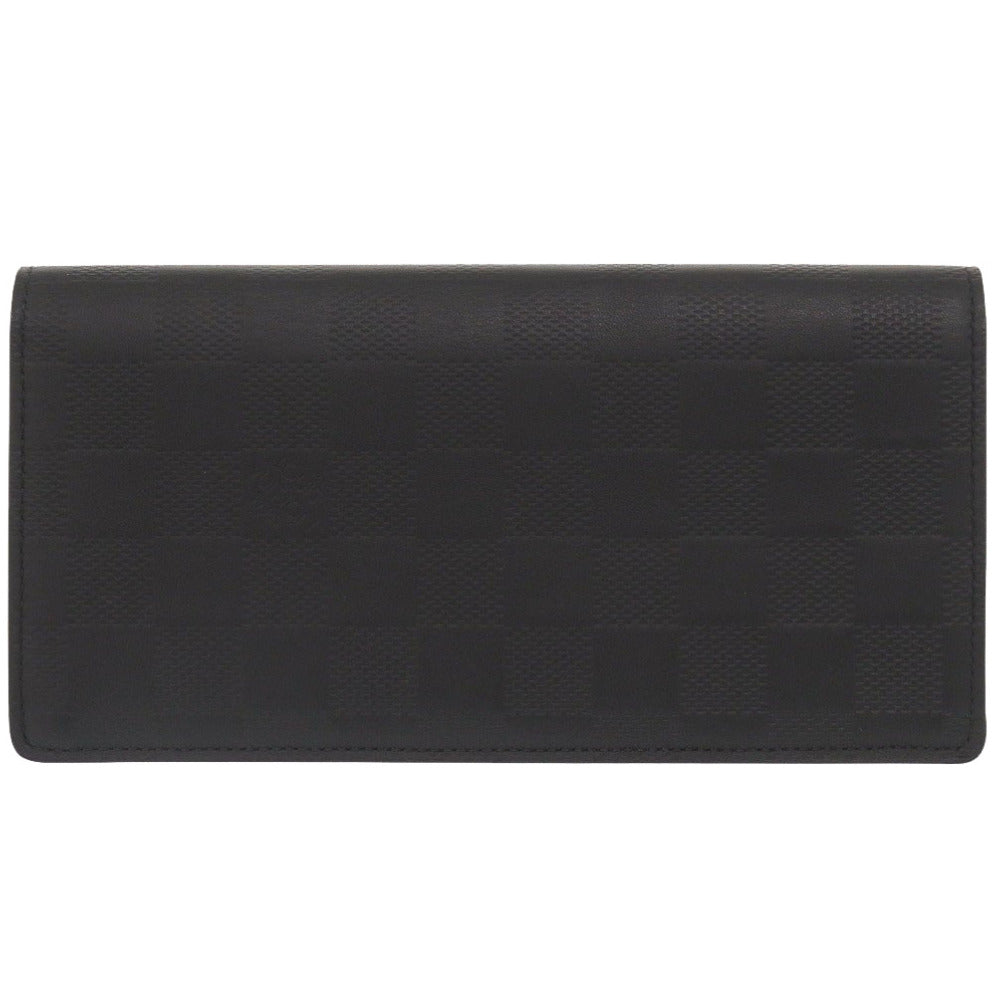 Louis Vuitton Long Purse N63010 Damier Anfini Black Wallet Case