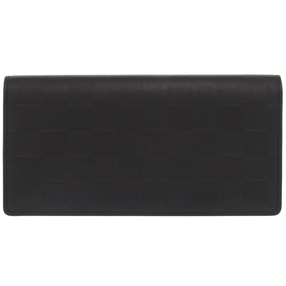 Louis Vuitton Long Purse N63010 Damier Anfini Black Wallet Case