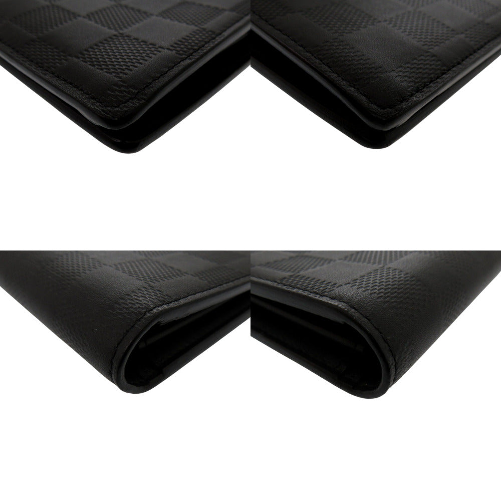 Louis Vuitton Long Purse N63010 Damier Anfini Black Wallet Case