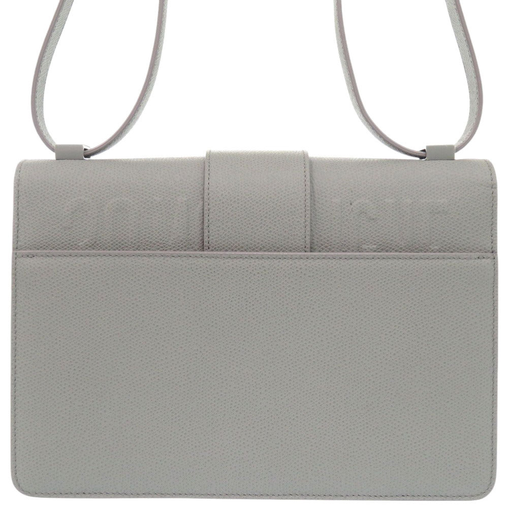 Dior Christian Shoulder Bag Gray Montaigne Women Leather