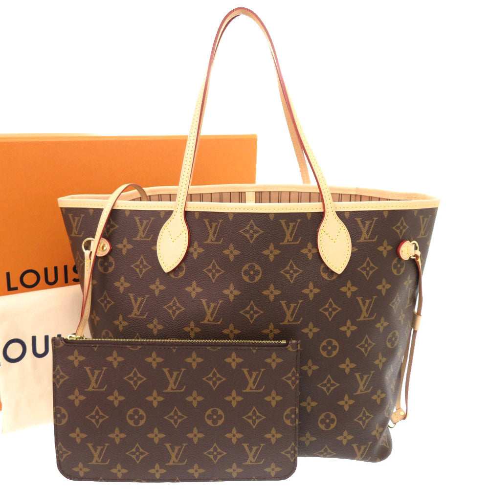 Louis Vuitton M40995 New Neverfull MM Monogram Canvas Brown Tote Bag 7A0552Zib6A10