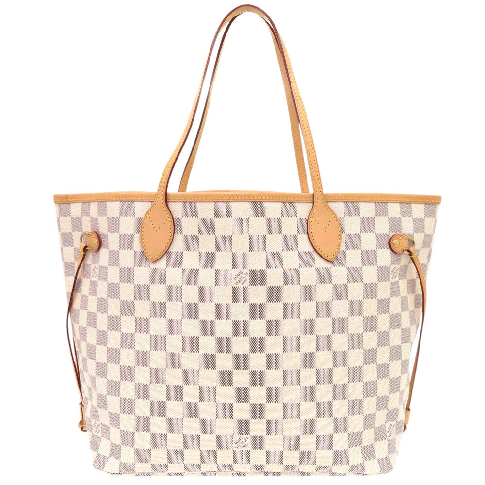 Louis Vuitton N41361 Damier Azur Damier Azur Canvas White Neverfull Tote Bag