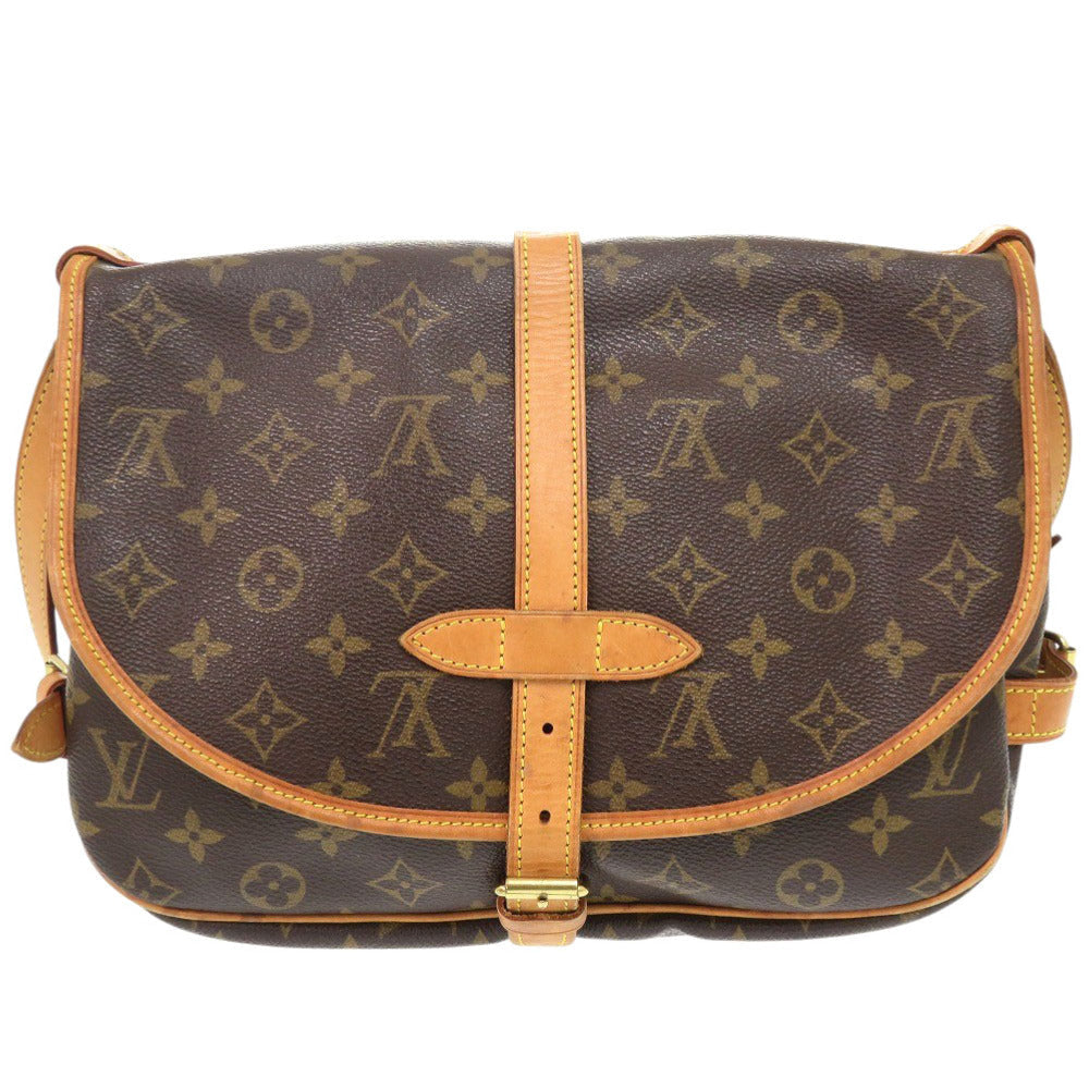 Louis Vuitton M42256 Saumur 30 Monogram Canvas Brown Shoulder Bag 7A0585Gg5M19
