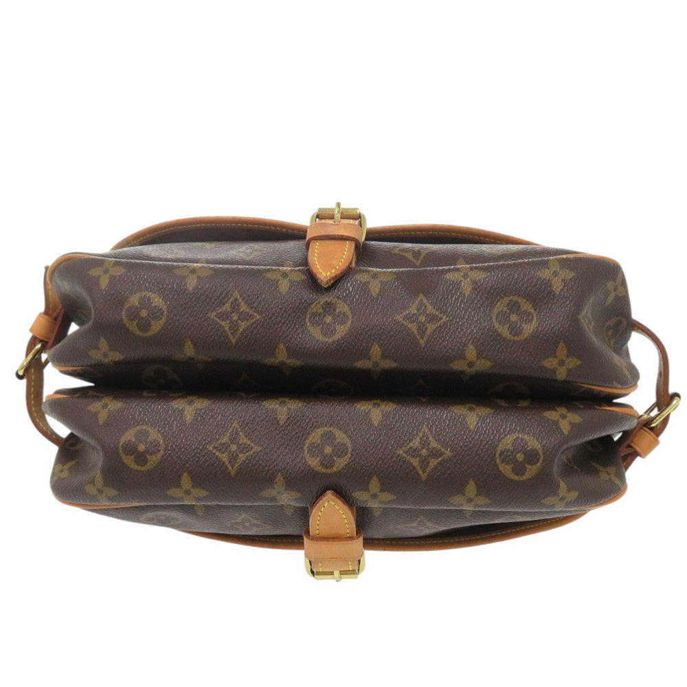 Louis Vuitton M42256 Saumur 30 Monogram Canvas Brown Shoulder Bag 7A0585Gg5M19