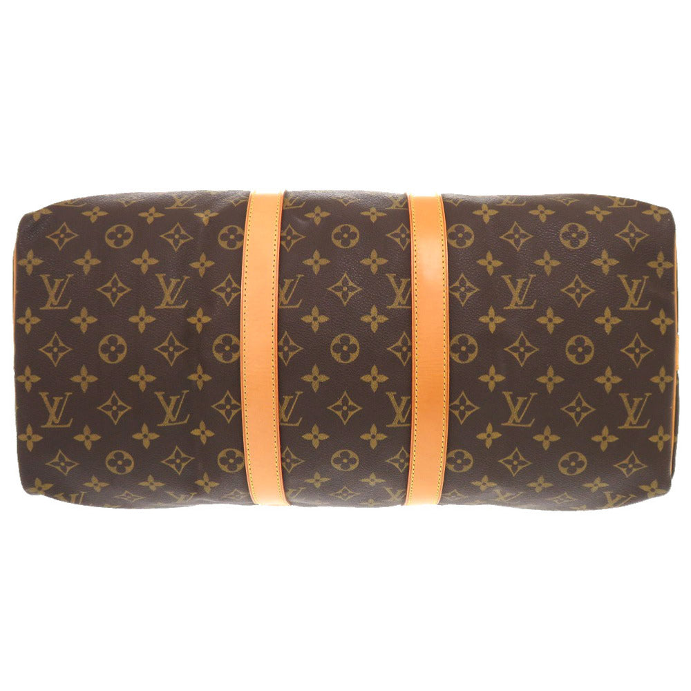 Louis Vuitton Boston Duffel M41418 Keepall bandouliere45 Monogram Canvas Brown Travel Bag
