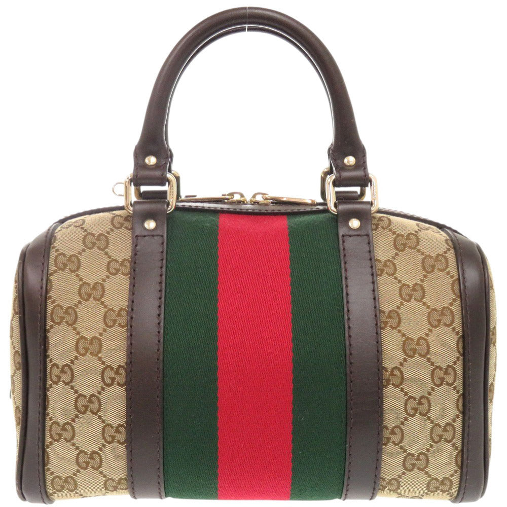 Gucci GG Shelly line GG Canvas Beige Travel Bag