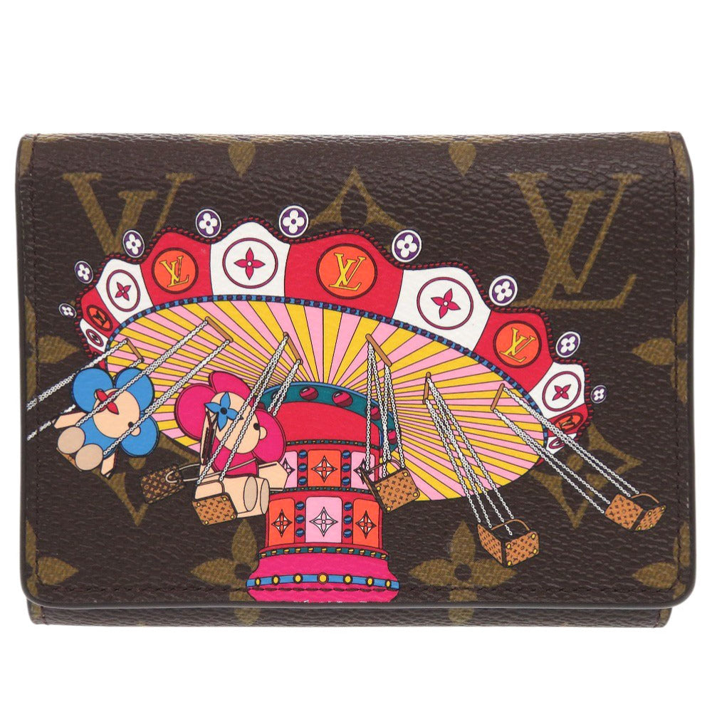 Louis Vuitton Tri-fold M69754 Portefeuille Victorine Vivienne Monogram Canvas Brown Wallet Case