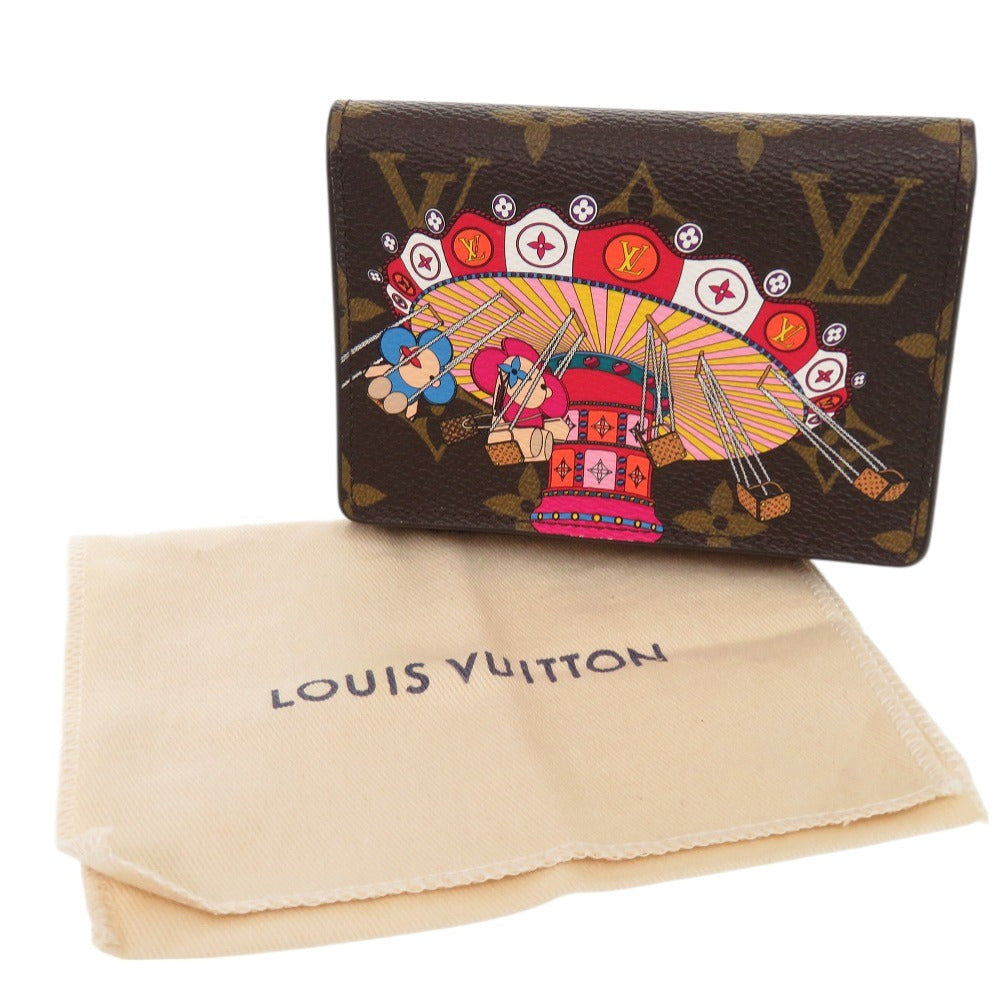Louis Vuitton Tri-fold M69754 Portefeuille Victorine Vivienne Monogram Canvas Brown Wallet Case