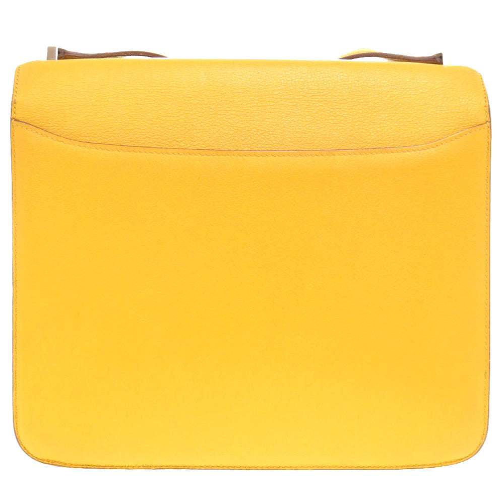 Hermes Shoulder Bag Evercolor Yellow Sac Women